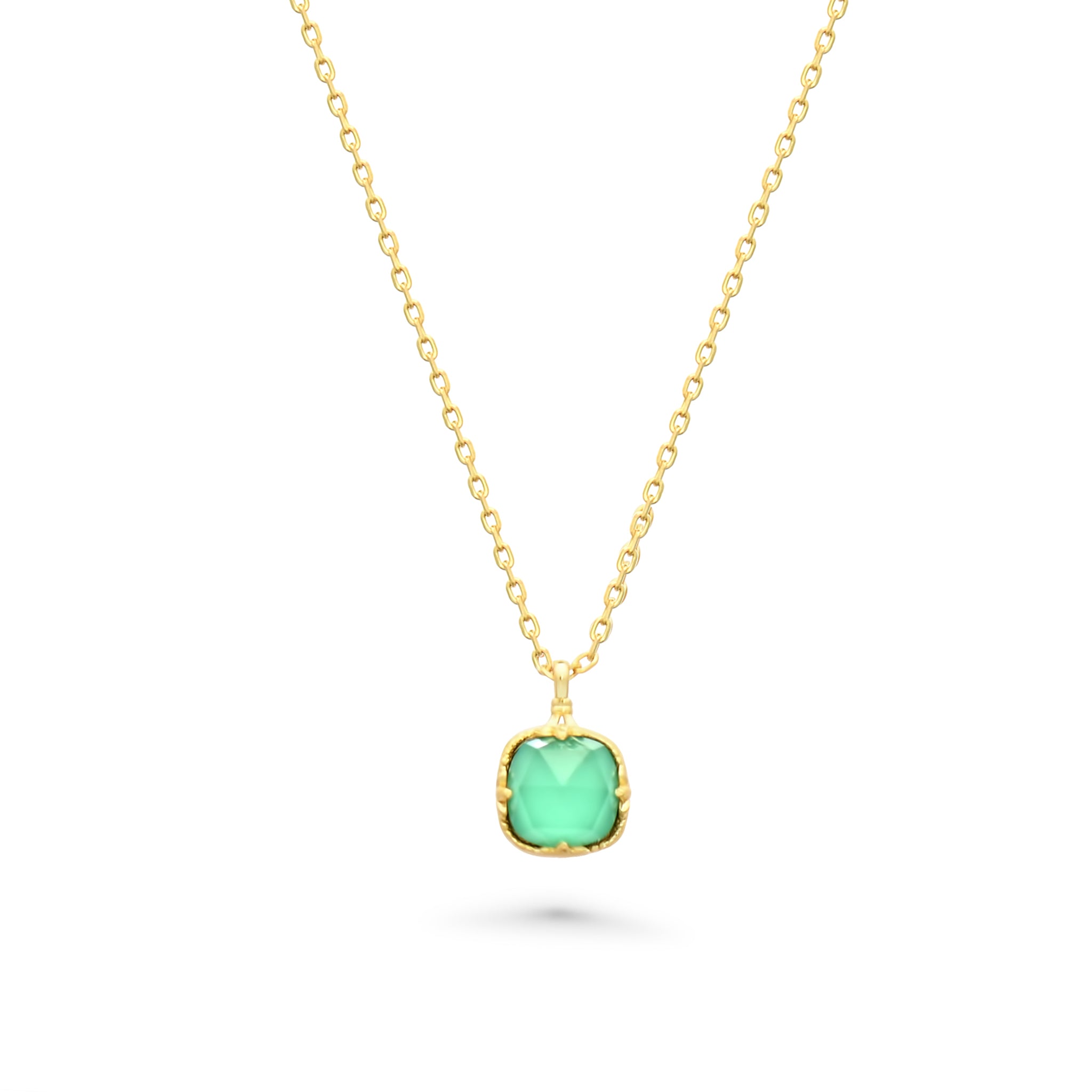 Erra Necklace - White Crystal & Turquoise