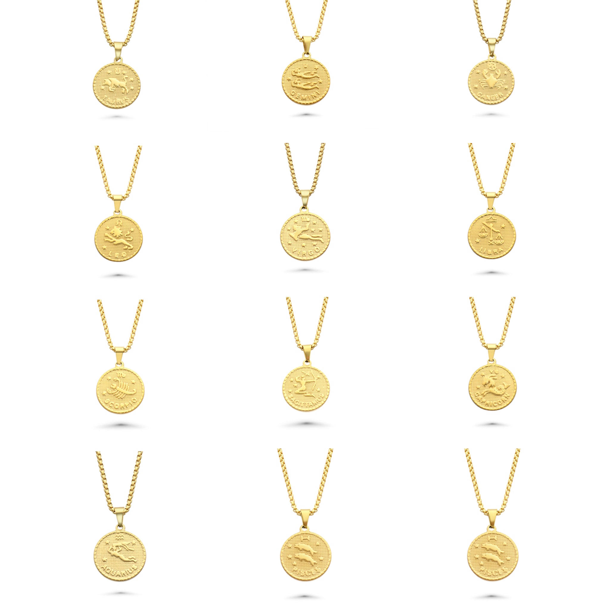 Zodiac Coin Necklace