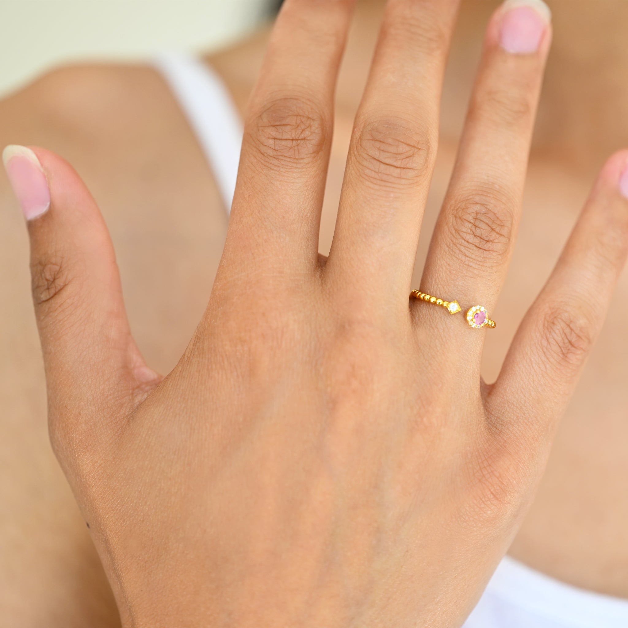 Revolution Ring - Pink Sapphire